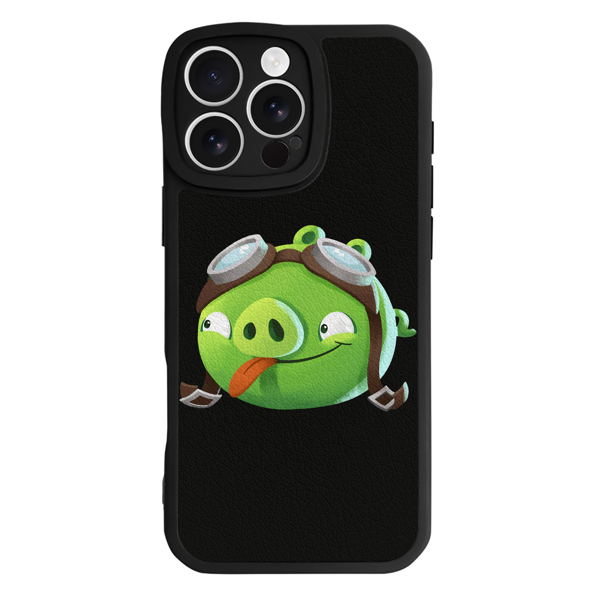（画像用） Angry Birds アングリーバード 【iPhone 16シリーズ対応】シリコンスマホケース（レザー調） 材質：シリコン